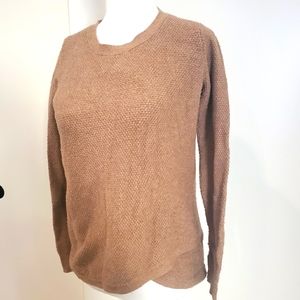 Long Sleeve Knitted Brown Top Size XS